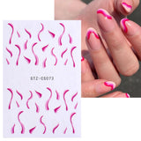 Zjkrl - Christmas Nail Sticker 3D Reflective Shiny Glitter Gold Silver Snowflake Elk Bells Decal Slider For Manicure Decoration NLLS-J24
