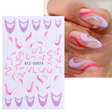 Zjkrl - Christmas Nail Sticker 3D Reflective Shiny Glitter Gold Silver Snowflake Elk Bells Decal Slider For Manicure Decoration NLLS-J24