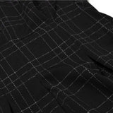 Zjkrl - Goth Dress Gothic Harajuku Vintage Plaid Wrap Balck Mini Dress Retro Pleated Punk Long Sleeve Dark Emo Aesthetic Kpop