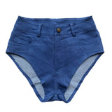 ZJKRL  -  New Street Hipster Zipper Button Shorts Women's Cool Royal Blue Black Sexy High Fork Briefs shorts women