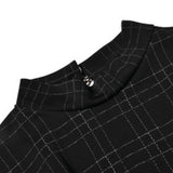 Zjkrl - Goth Dress Gothic Harajuku Vintage Plaid Wrap Balck Mini Dress Retro Pleated Punk Long Sleeve Dark Emo Aesthetic Kpop