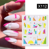 Zjkrl - 1pcs Gold iridescent Maple Leaf 3D Nail Sticker Fall Autumn Pattern Adhesive Transfer Stickers Shiny DIY Nail Art Decoration