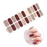 New Year Nail Stickers Snowflate 3D Manicure Decals Self Adhesive Nail Polish Stickers for Nail Art Decorations Christmas