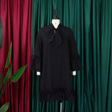 ZJKRL -  Elegant Ruffle Party Dress Women Solid Pleated Ruched Mini Evening Wedding Work Business Dress