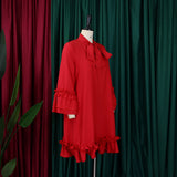 ZJKRL -  Elegant Ruffle Party Dress Women Solid Pleated Ruched Mini Evening Wedding Work Business Dress