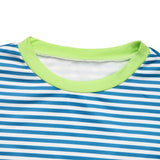 ZJKRL  -  Striped Contrasting Top Round Neck Patchwork Pullover Loose Casual Hoodie