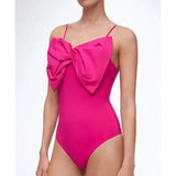 ZJKRL  -  One-piece chiffon swimsuit for women, one-shoulder, split Beach Skirt, sexy, Europe and America, hot spring, new