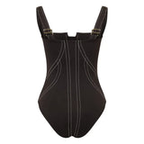 ZJKRL  -  One Piece Swimsuit and Pants for Women, Swimwear Bodysuit, Pockets