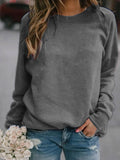 Zjkrl  -  holiday outfits Women's Top T-shirt Autumn/Winter  Long-sleeved Crew-neck Tees Top Playeras De Mujeres  Camisetas De Mujer Топ Blusas Tshirts