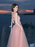 ZJKRL -  Casual Spring Summer Solid Holiday Dresses Ladies Deep V Rose Patchwork Party Dress Elegant High Waist Pleated Long Dress Z658