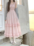Zjkrl  -  French Elegant Chiffon Dress Beach Style Sleeveless Sweet Fairy Summer Even Party One Piece Dress Korean Fashion 2000s Vintage