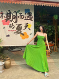 ZJKRL -  Sleeveless Floral Print Suspender Dress Women Fashion V-neck Slim Maxi Dresses Summer Chic Female Beach Party Club Robe Z642