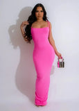 ZJKRL -  Sexy Spaghetti Strap Bodycon Maxi Dress Elegant Women Sleeveless Backless Solid Slim Fit Club Party Long Dresses Vestidos