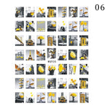 Zjkrl - 1pcs Gold iridescent Maple Leaf 3D Nail Sticker Fall Autumn Pattern Adhesive Transfer Stickers Shiny DIY Nail Art Decoration
