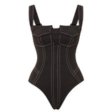 ZJKRL  -  One Piece Swimsuit and Pants for Women, Swimwear Bodysuit, Pockets