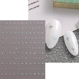 Sliver Stars Nails Stickers 3D Bronzing Laser White Cross Starlight Glossychic Y2k Stylish Adhesive Manicure Decorations SO-167