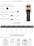 ZJKRL -  Puss Starfish Metal Women 2 Piece Set Summer Vacation Beach Jacquard Strapless Tops+Skirt Elegant Matching Clubwear Suit