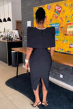 ZJKRL -  Elegant Bead Dress 2 Piece Sets Women Solid Fashion Cloak Vest Tops Bodycon Tank Dress Suit Women Party Evening 2 Piece Outfit