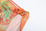 ZJKRL -  Puss Sexy Colorful Print 3 Piece Set Women Y2K Double Buckle Tube Bra+Thong+Split Skirts Vacation Beach Swimsuit Clubwear