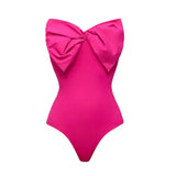 ZJKRL  -  One-piece chiffon swimsuit for women, one-shoulder, split Beach Skirt, sexy, Europe and America, hot spring, new