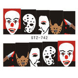 Zjkrl - Black Snake Nail Stickers Decals Gothic Halloween Design Adhesive Sliders for Nail Art DecorationTattoo Manicure Dropshipping