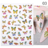 Zjkrl - 1pcs Gold iridescent Maple Leaf 3D Nail Sticker Fall Autumn Pattern Adhesive Transfer Stickers Shiny DIY Nail Art Decoration