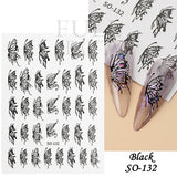Sliver Stars Nails Stickers 3D Bronzing Laser White Cross Starlight Glossychic Y2k Stylish Adhesive Manicure Decorations SO-167