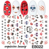 Zjkrl - Black Snake Nail Stickers Decals Gothic Halloween Design Adhesive Sliders for Nail Art DecorationTattoo Manicure Dropshipping