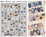 Zjkrl - Black Snake Nail Stickers Decals Gothic Halloween Design Adhesive Sliders for Nail Art DecorationTattoo Manicure Dropshipping