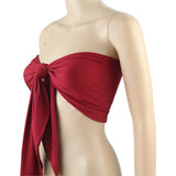 Zjkrl  -  holiday outfits Sexy Crop Top Sleeveless Halter Tanks For Women Knotted Bandage Backless Fashion Vest Club Party Female Summer Clothing  D186