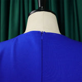 ZJKRL -  Elegant A-line Dress Women Ruffle Cloak Sleeve Slim Fashion High Waist Pencil Dress