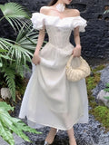 Zjkrl  -  New Women Fashion Elegant Casual Party Dress Vintage Chic A-Line Prom Birthday Dresses Female Clothes Robe Wedding Vestidos