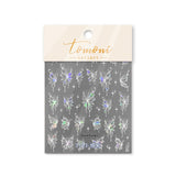 Zjkrl - Gold Silver Butterfly New Bronzing High Quality Adhesive Gilded Nail Stickers Nail Art Decorations Nail Decals Design T-2559
