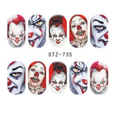 Zjkrl - Black Snake Nail Stickers Decals Gothic Halloween Design Adhesive Sliders for Nail Art DecorationTattoo Manicure Dropshipping