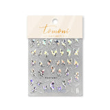 Zjkrl - Gold Silver Butterfly New Bronzing High Quality Adhesive Gilded Nail Stickers Nail Art Decorations Nail Decals Design T-2559