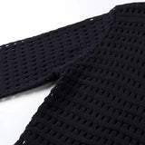 ZJKRL -  Solid Spliced Tassel To Piece Set for Women Lapel Long Sleeve Top High Waist Skirts Female Fashion Style New