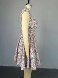 ZJKRL -  Short Sexy Women Dresses A Line High Waisted Short Summer Dress Square Collar Elegant Sweet Lady Dresses