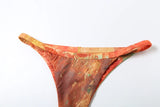 ZJKRL -  Puss Sexy Colorful Print 3 Piece Set Women Y2K Double Buckle Tube Bra+Thong+Split Skirts Vacation Beach Swimsuit Clubwear