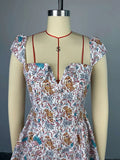 ZJKRL -  Short Sexy Women Dresses A Line High Waisted Short Summer Dress Square Collar Elegant Sweet Lady Dresses