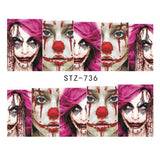 Zjkrl - Black Snake Nail Stickers Decals Gothic Halloween Design Adhesive Sliders for Nail Art DecorationTattoo Manicure Dropshipping