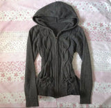 ZJKRL  -  Daily Y2K Women Tight fitting Clothing Harajuku Female Knit Sweater Classic Casual Solid Zip Hoodies Winter Popular Warm Surcoat