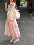 Zjkrl  -  French Elegant Chiffon Dress Beach Style Sleeveless Sweet Fairy Summer Even Party One Piece Dress Korean Fashion 2000s Vintage