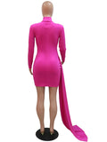 Zjkrl - Beautiful Embroidered Bodycon Mini Dress For Women Long Straps Invite Rhinestone Party Dress Birthday Outfits Clubwear