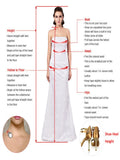 Zjkrl - Modern Pearls Mermaid Wedding Dress Bow-tie Details Strapless Bride Dresses Backless Satin Bridal Gown For Women Robe De Mariee