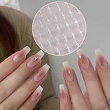 Sliver Stars Nails Stickers 3D Bronzing Laser White Cross Starlight Glossychic Y2k Stylish Adhesive Manicure Decorations SO-167