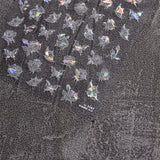Zjkrl - Gold Silver Butterfly New Bronzing High Quality Adhesive Gilded Nail Stickers Nail Art Decorations Nail Decals Design T-2559