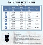 ZJKRL  -  Women's Vintage Print Deep V Bikini Set, Brazilian Beach Bathing Suit, Sexy Dress, 3D Flower Swimwear, Swimsuit Skirt, 1 Pc