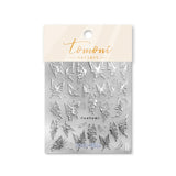 Zjkrl - Gold Silver Butterfly New Bronzing High Quality Adhesive Gilded Nail Stickers Nail Art Decorations Nail Decals Design T-2559