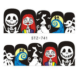 Zjkrl - Black Snake Nail Stickers Decals Gothic Halloween Design Adhesive Sliders for Nail Art DecorationTattoo Manicure Dropshipping