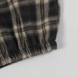 ZJKRL -  Plaid 2-Piece Set Women Zipper Long Sleeves Hooded Short Coat+Patchwork Elastic Waist Puffy Mini Skirt Matching Suits